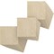 Ekena Millwork 11 3/4W x 11 3/4H x 1/4T Wood Hobby Boards, Birch, 25PK HBW12X12X250DBI - alternate 1